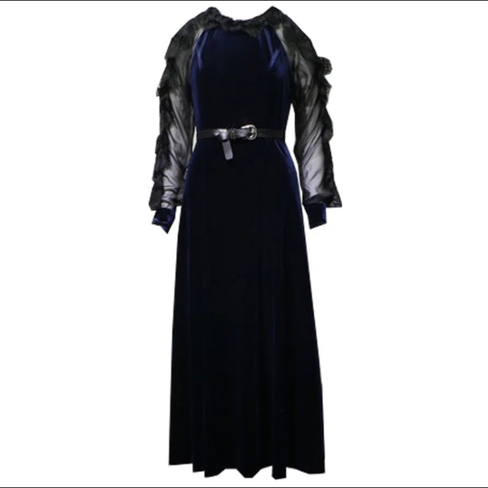 Elegant dress dark blue